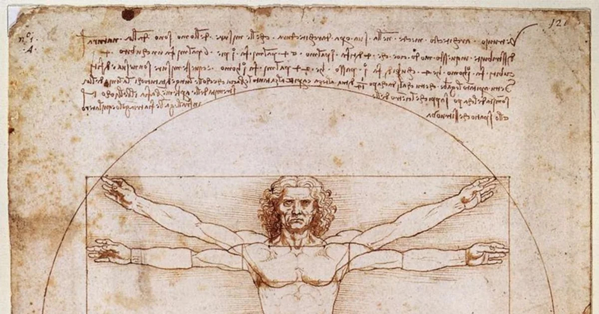 Leonardo da Vinci - Vitruvianischer Mensch (1492)